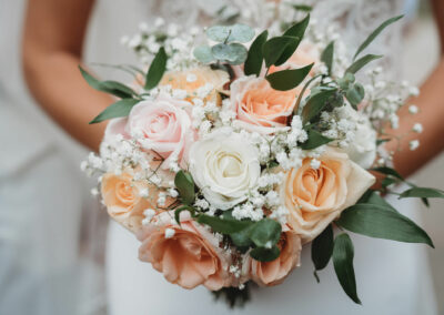 Bouquet mariée pastel