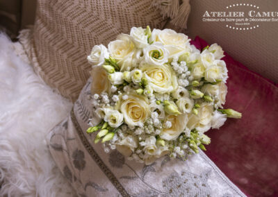 Bouquet mariée fleurs blanches