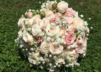 Bouquet mariée roses