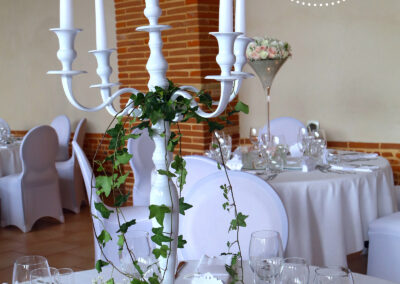 Fleuriste mariage chandelier