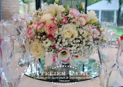 Wedding florist center piece france