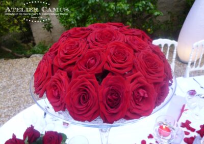 Rose rouge mariage