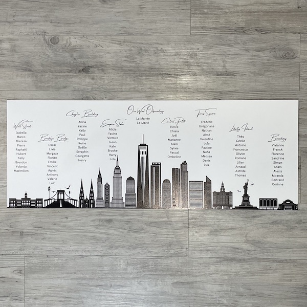 plan de table skyline new york