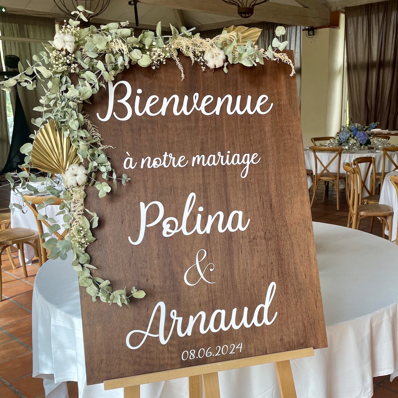 panneau bienvenue mariage