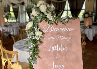 Panneau de bienvenue mariage Toulouse