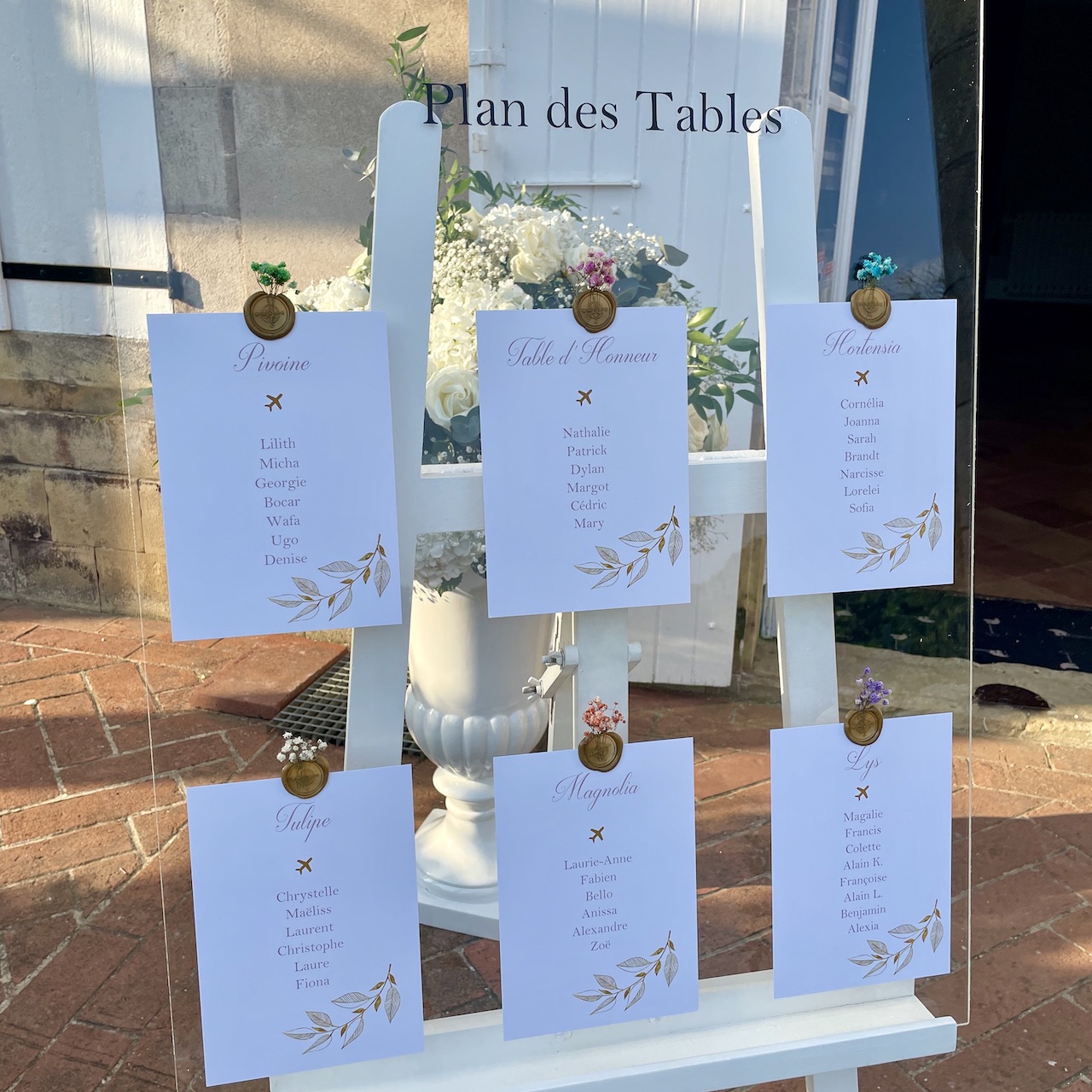 plan de table pour mariage fond transparent