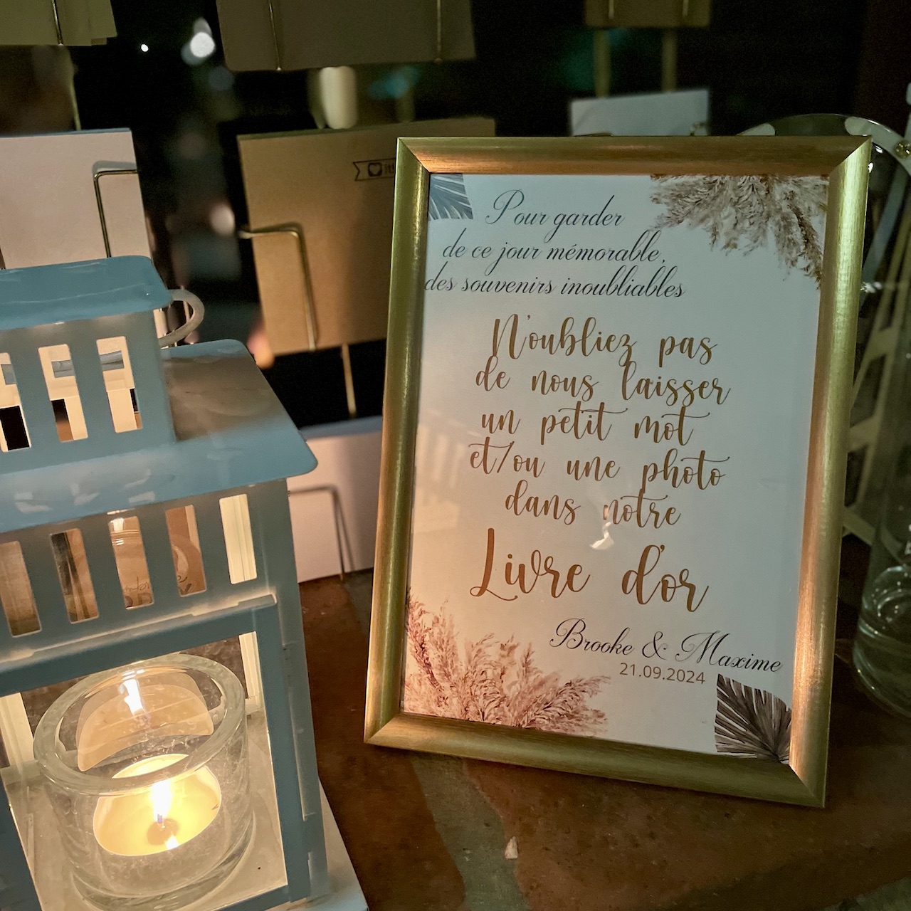 cadre livre d'or mariage