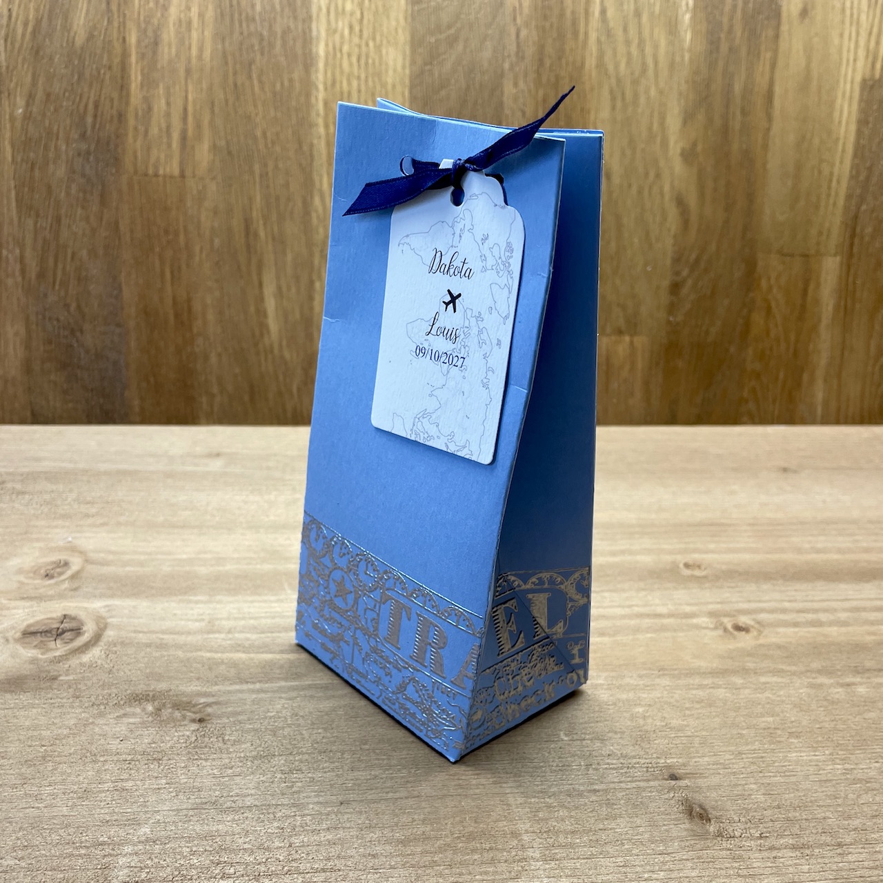 cadeau-invite-mariage-theme-voyage boîte dragées mariage thème voyage