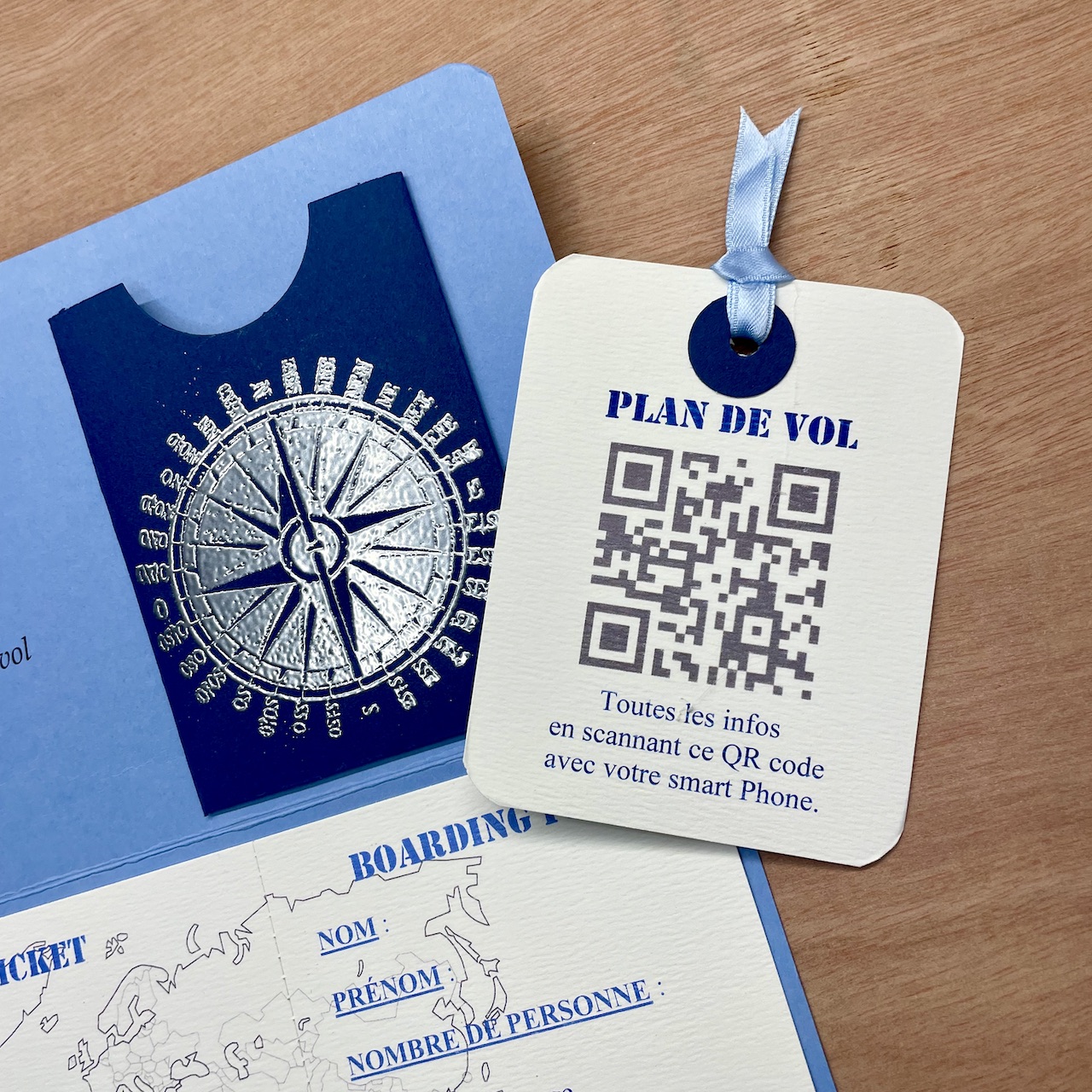 faire-part-mariage-voyage-lien-qrcode faire-part mariage thème voyage avec qr code