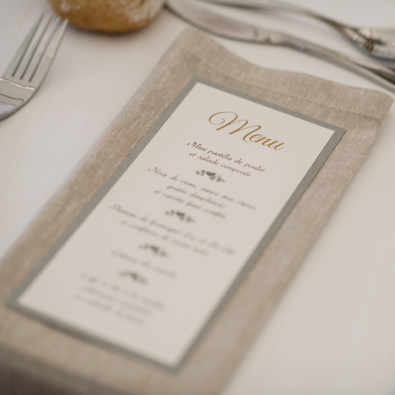 Carte de menu simple et efficace
