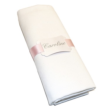 marque-place ruban serviette