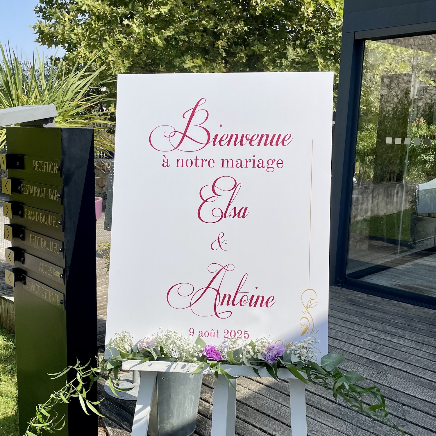 bienvenue des mariés