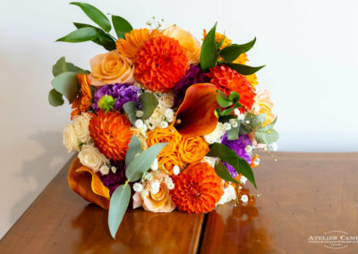 Bouquet mariée coloré