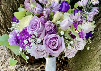 Bouquet mariée lilas violet