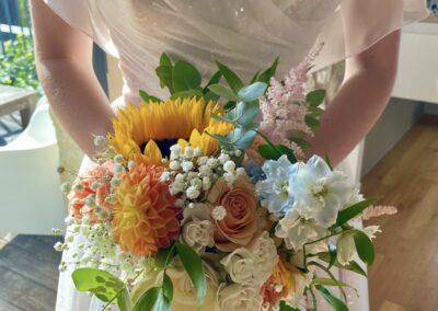 Bouquet mariée tournesol