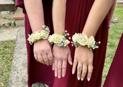 Bracelets de fleurs mariage