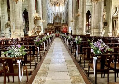 Cathédrale Auch Mariage Fleurs