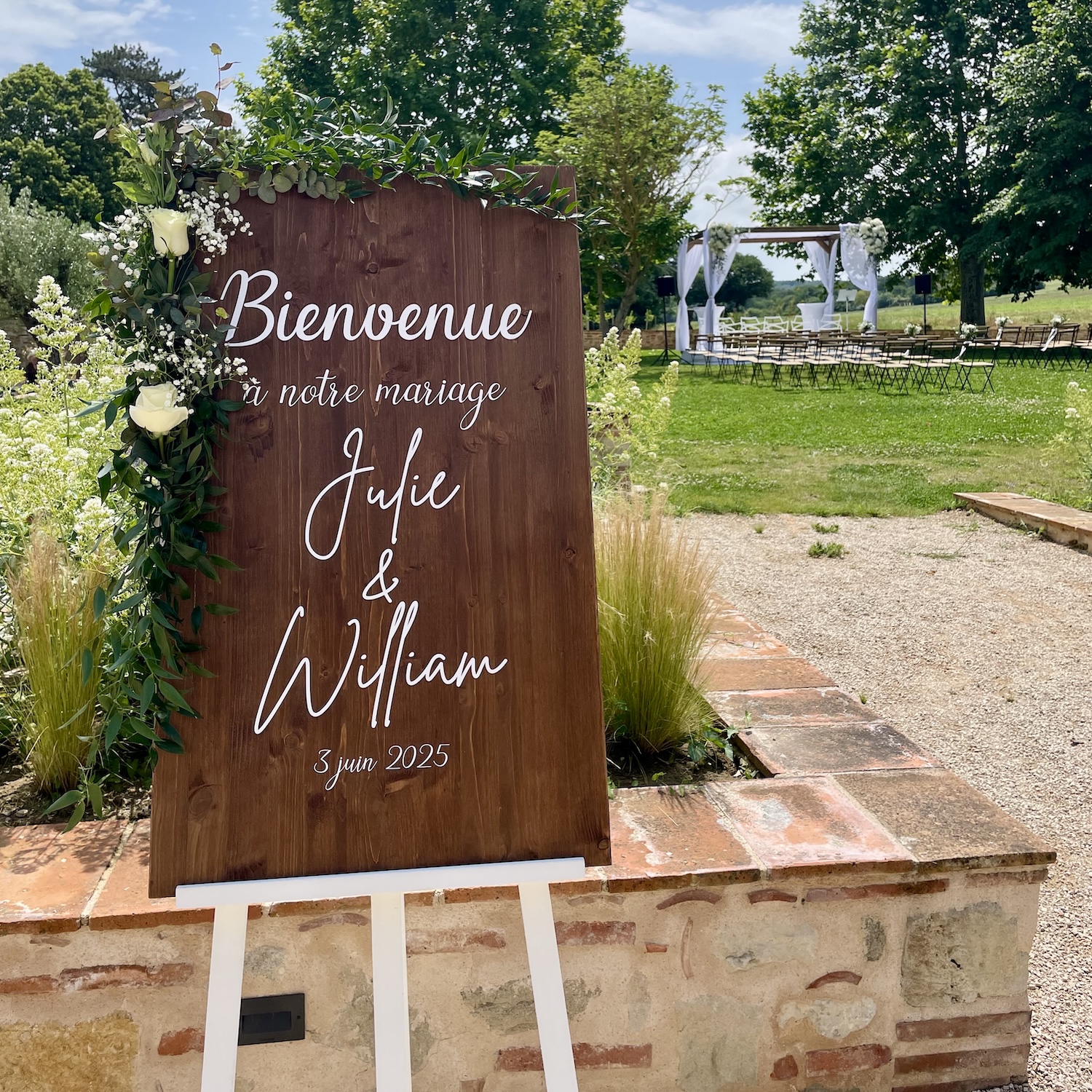 bienvenue des mariés