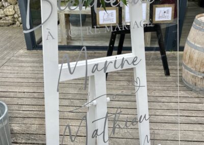 Panneau de bienvenue plexi