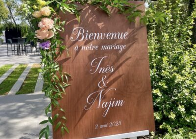 Wedding Designer Panneau de Bienvenue