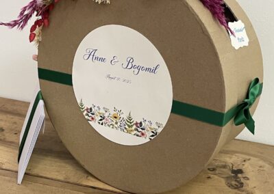 Urne mariage tournesol