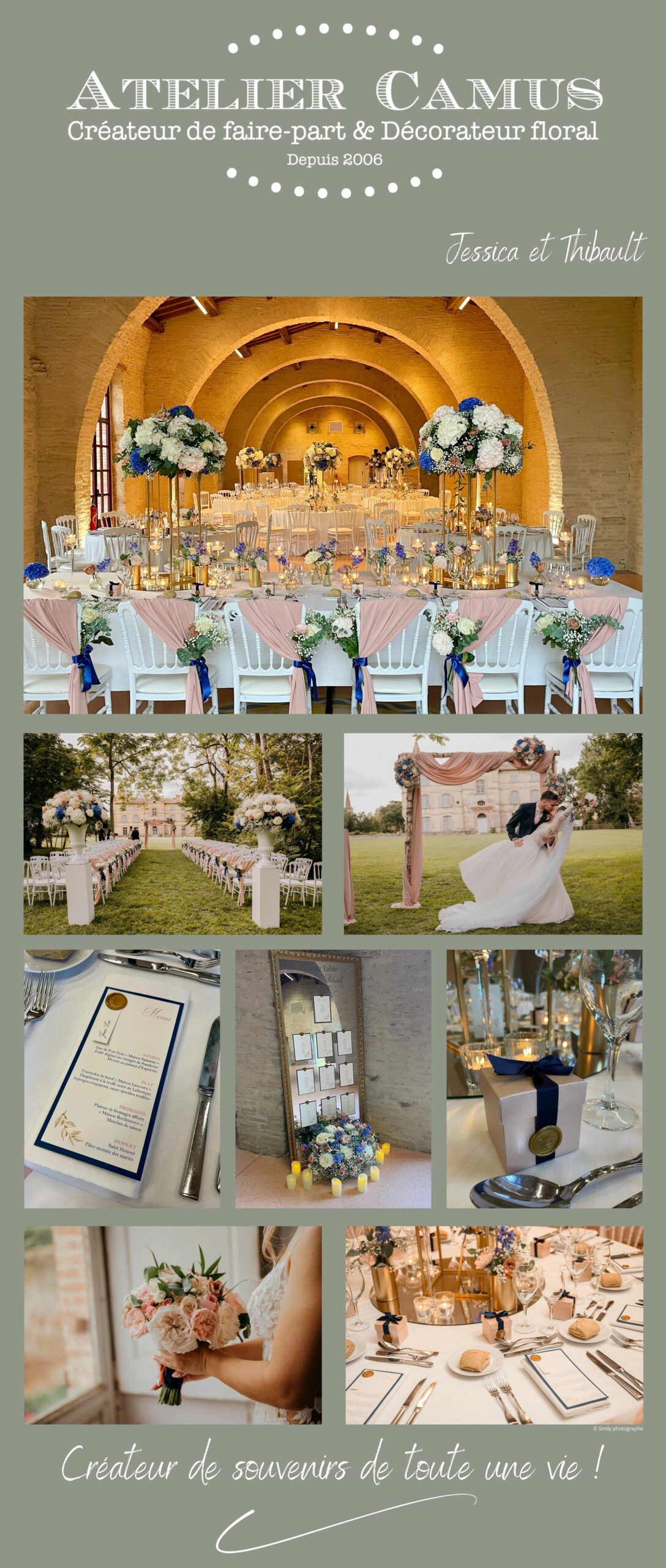 Mariage chic et classe<br />
Mariage de rêve