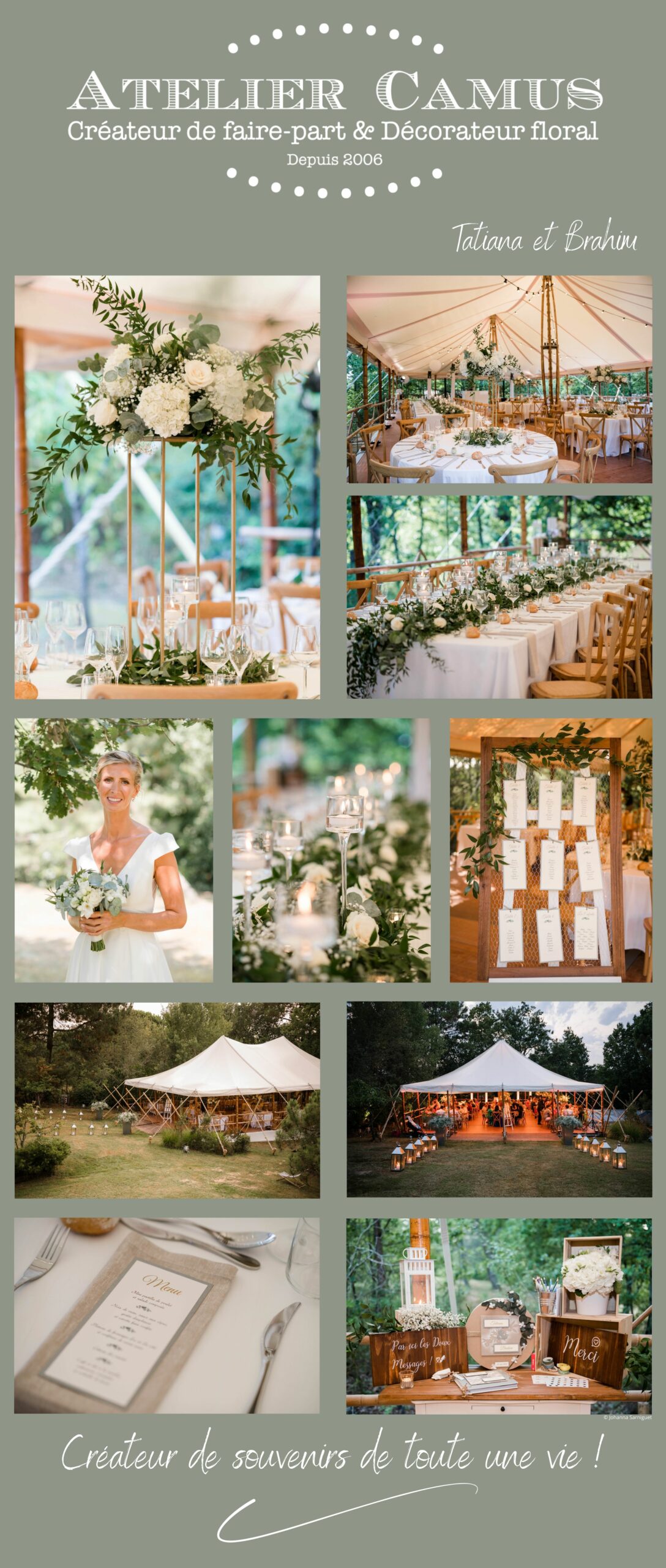 Mariage nature chic et classe<br />
Mariage élégant