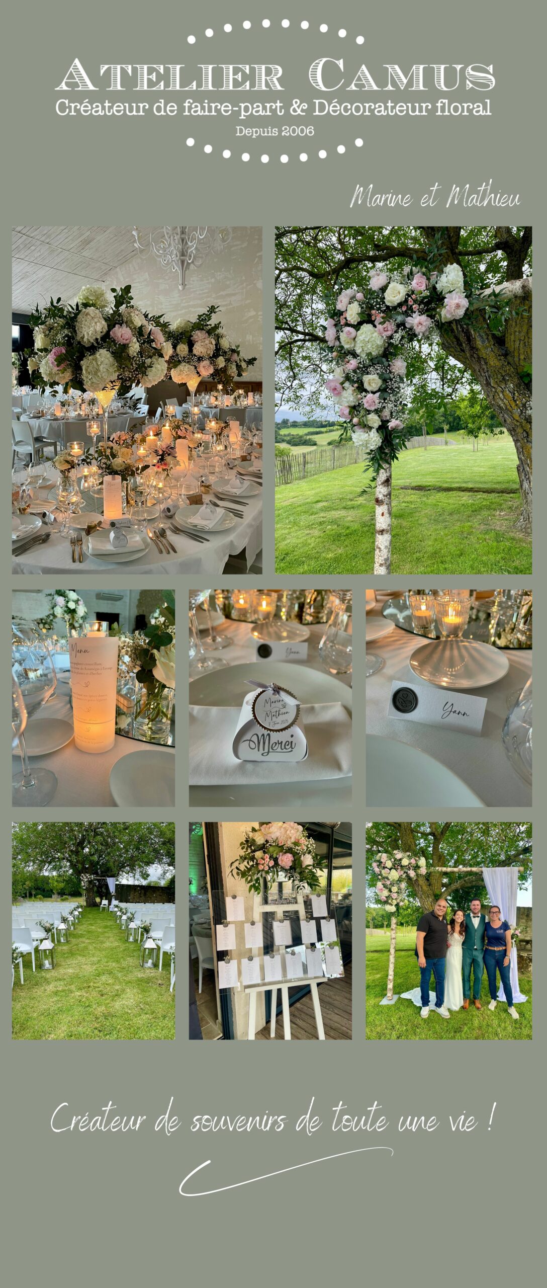 Mariage chic et classe<br />
Mariage de rêve